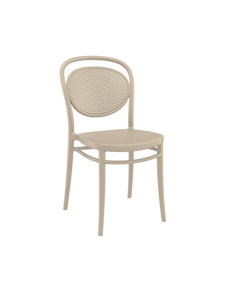 Chaise en résine Marcel tourterelle
