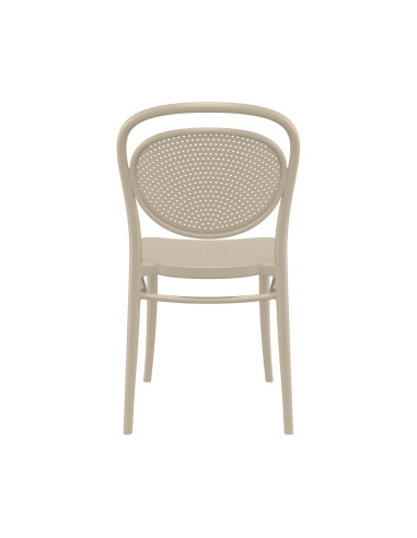 Chaise en résine Marcel tourterelle