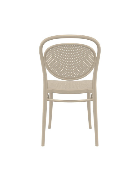 Chaise en résine Marcel tourterelle