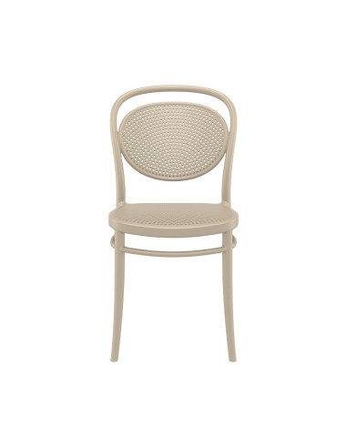 Chaise en résine Marcel tourterelle