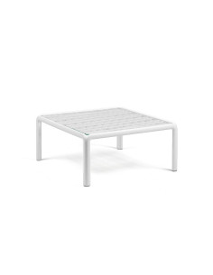 Table basse Komodo blanc avec plateau de verre