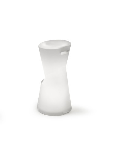 Tabouret en résine DOT version lumineuse filaire