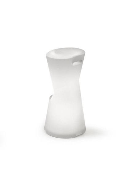Tabouret en résine DOT version lumineuse filaire