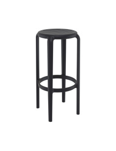 Tabouret en résine TOM taupe 2