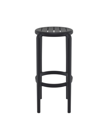Tabouret en résine TOM noir
