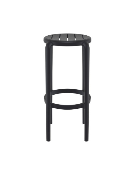 Tabouret en résine TOM noir