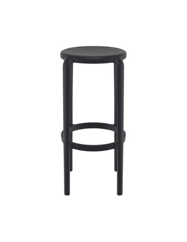 Tabouret en résine TOM noir
