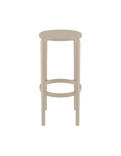 Tabouret en résine TOM taupe