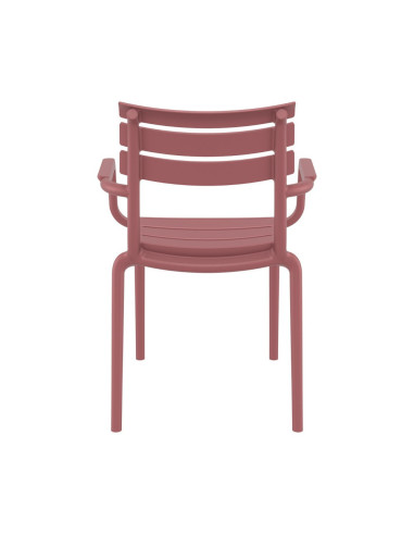 Fauteuil en résine PARIS marsala