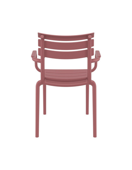 Fauteuil en résine PARIS marsala