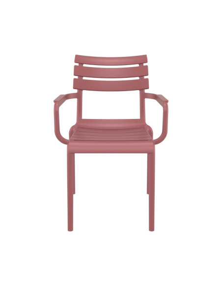 Fauteuil en résine PARIS marsala