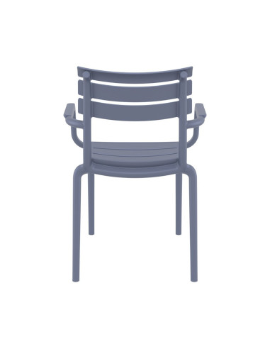 Fauteuil en résine PARIS dark grey