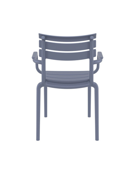 Fauteuil en résine PARIS dark grey