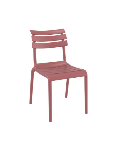 Chaise en résine HELEN marsala