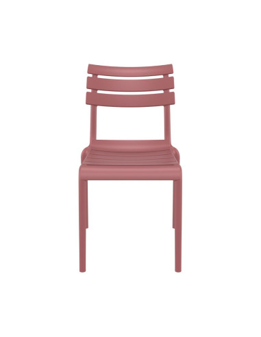 Chaise en résine HELEN marsala