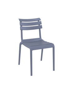 Chaise en résine HELEN taupe 2