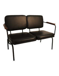 Banquette en métal TWIST fauve 2