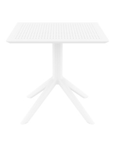 Table en résine SKY renforcé fibre de verre blanc 2