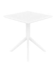 Table en résine SKY renforcé fibre de verre blanc