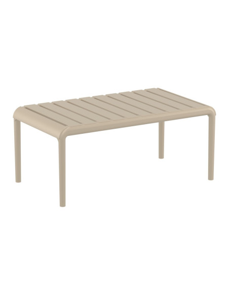 Table basse en résine PARIS taupe renforcé fibre de verre
