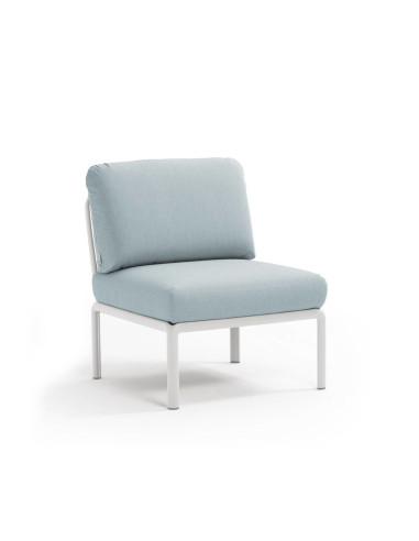Chauffeuse en résine KOMODO blanc renforcé en fibre de verre avec coussin ghiaccio