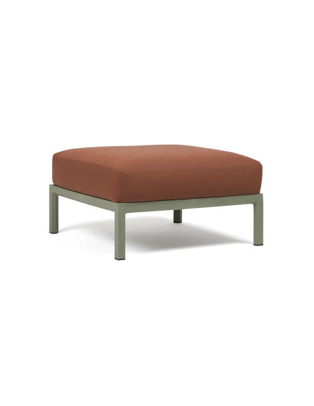 Pouf en résine MAXIMO renforcé fibre de verre avec coussin cannella structure cactus