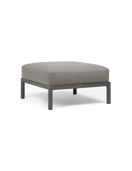 Pouf en résine MAXIMO renforcé fibre de verre avec coussin lava structure basalto