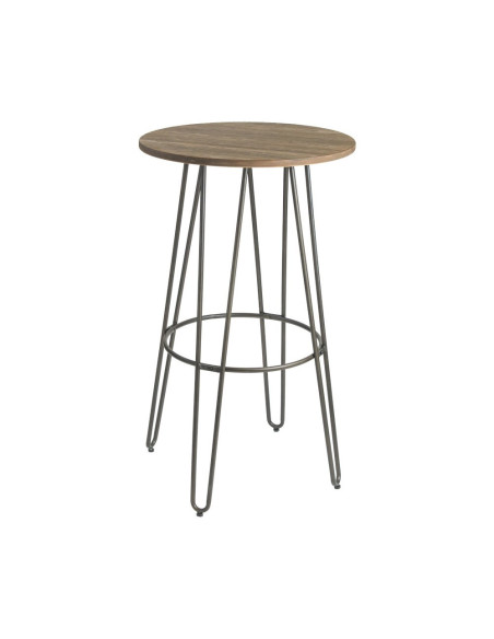 Table mange-debout en métal et bois BOUCHON
