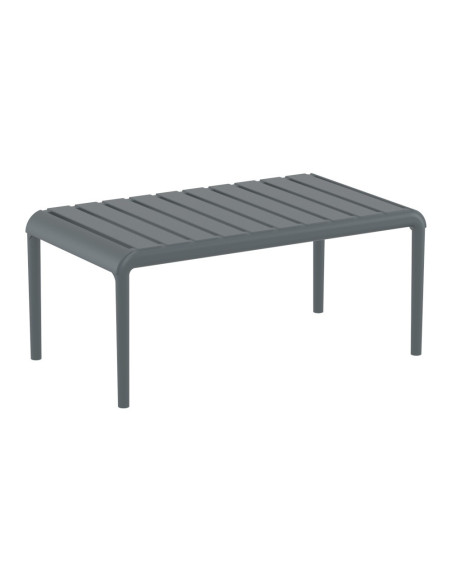 Table basse en résine PARIS dark grey renforcé fibre de verre