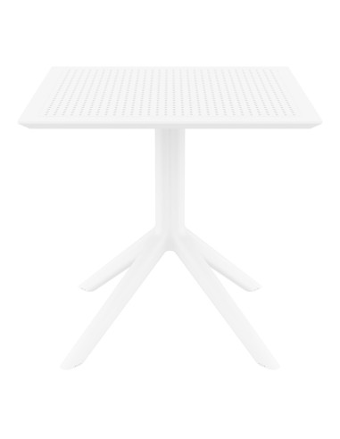 Table en résine SKY renforcé fibre de verre blanc