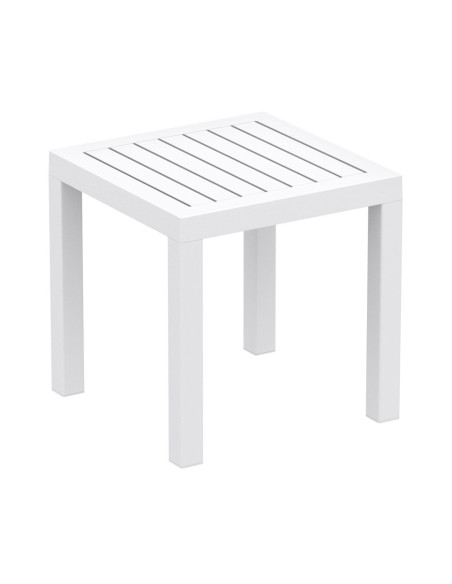 Table basse en résine OCEAN blanc