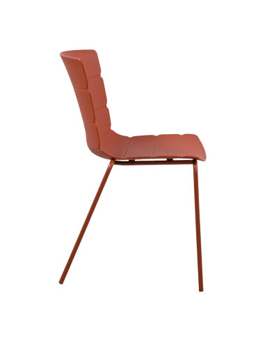Chaise ROMA structure acier et coque polypropylène