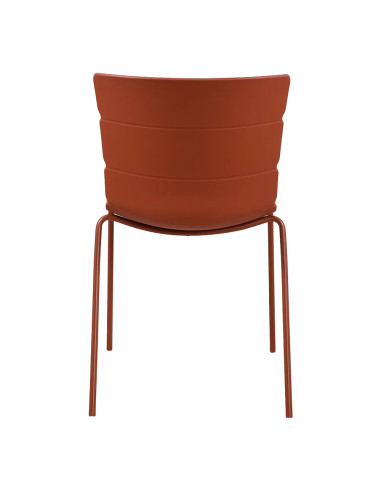 Chaise ROMA structure acier et coque polypropylène
