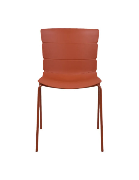 Chaise ROMA structure acier et coque polypropylène