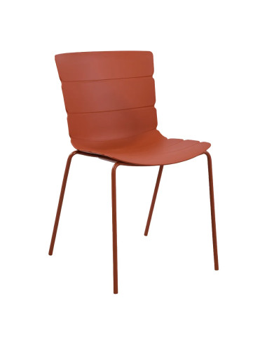 Chaise ROMA structure acier et coque polypropylène