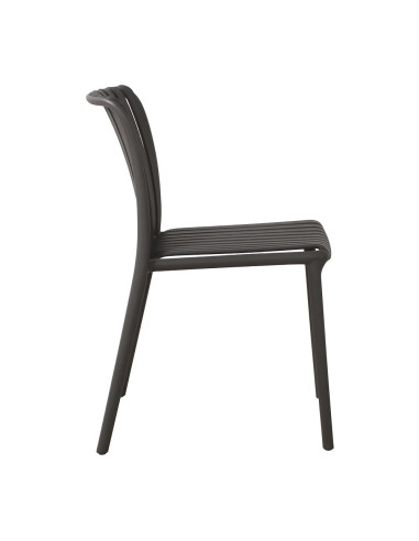Chaise NEW ALBA structure résine anthracite