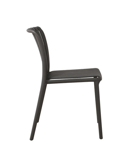 Chaise NEW ALBA structure résine anthracite