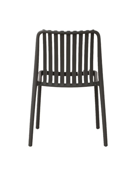 Chaise NEW ALBA structure résine anthracite