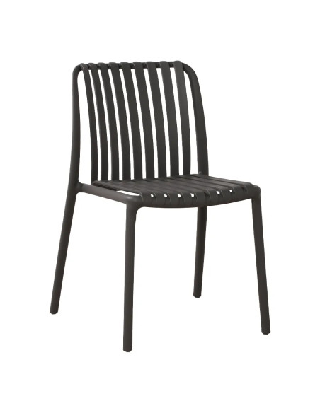 Chaise NEW ALBA structure résine anthracite
