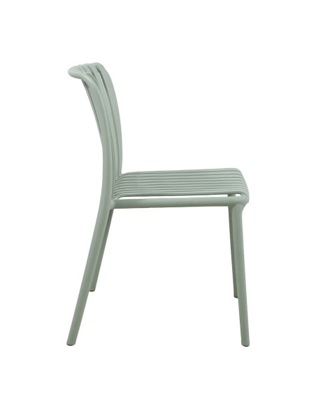 Chaise NEW ALBA structure résine vert pastel