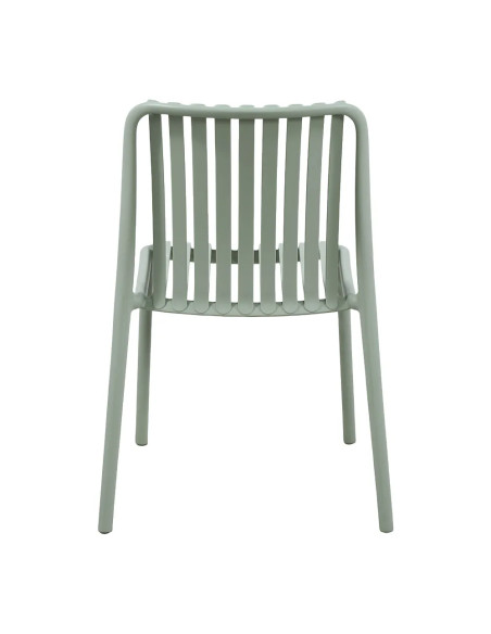 Chaise NEW ALBA structure résine vert pastel