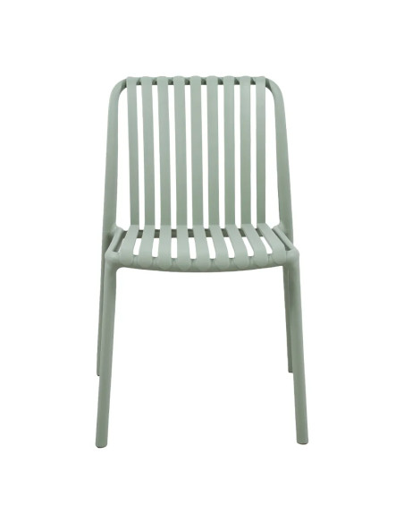 Chaise NEW ALBA structure résine vert pastel