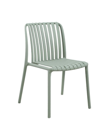 Chaise NEW ALBA structure résine vert pastel