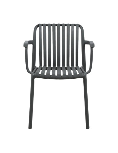 Fauteuil NEW MADRID structure résine anthracite