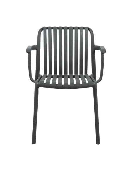 Fauteuil NEW MADRID structure résine anthracite
