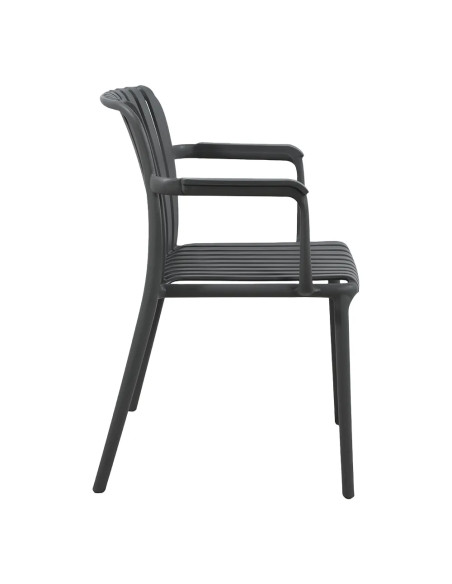 Fauteuil NEW MADRID structure résine anthracite