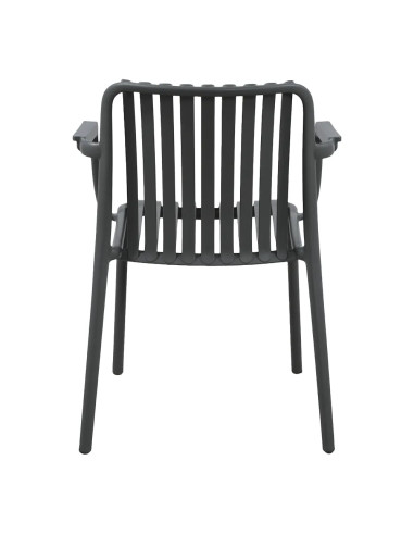Fauteuil NEW MADRID structure résine anthracite