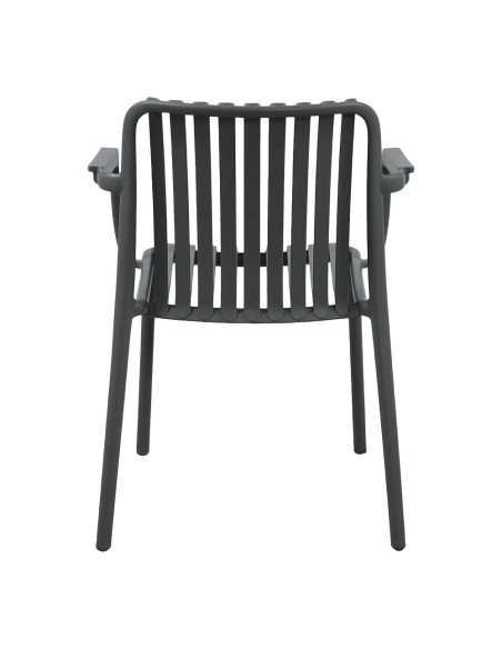 Fauteuil NEW MADRID structure résine anthracite
