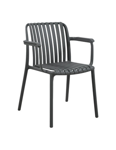 Fauteuil NEW MADRID structure résine anthracite