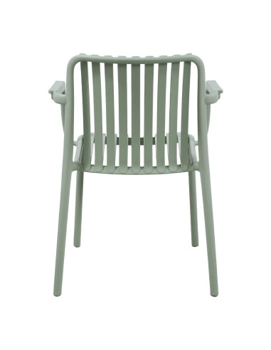 Fauteuil NEW MADRID structure résine vert pastel